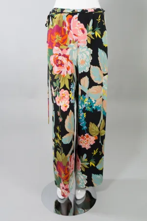 Portfolio Silk Floral Wrap Pant
